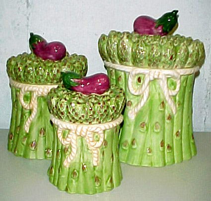 asparagus canisters, eBay Queen, ask the eBay queen