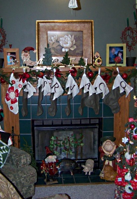 stocking were hung from the chimminy with care
