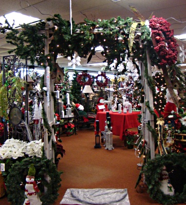 holiday display, in stores