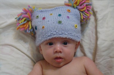 baby hat, pom pom hat, purple hat, button hat, baby, etsy