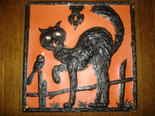 black cat, vintage halloween, pictures, love cats