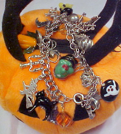 halloween, charm bracelet